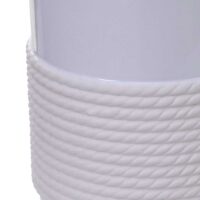 5-teiliges Badset Badaccessoires Keramik weiss