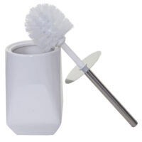 5-teiliges Badset Badaccessoires Keramik weiss