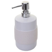 5-teiliges Badset Badaccessoires Keramik weiss