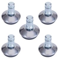 5er-Set Bodengleiter für Stühle Ø11mm fester Stand silber