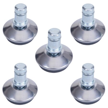 5er-Set Bodengleiter für Stühle Ø11mm fester Stand silber