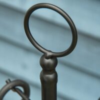 5tlg. Kamingarnitur Schürhaken Set Schaufel Besen