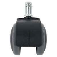 5x Hartbodenrollen Bürostuhl-Rollen 150kg belastbar 50mm grau