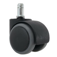 5x Hartbodenrollen Bürostuhl-Rollen 150kg belastbar 50mm grau