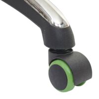 5x Hartbodenrollen Bürostuhl-Rollen 150kg belastbar 50mm grün
