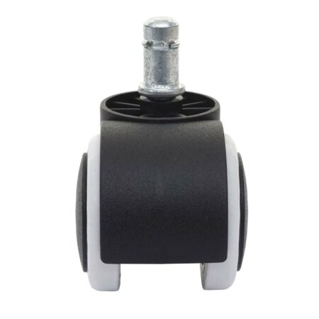 5x Hartbodenrollen Bürostuhl-Rollen 150kg belastbar 50mm weiss