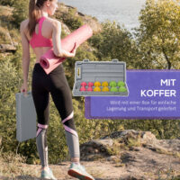 6er Kurzhantel Set mit Koffer 0.5kg - 1kg - 1.50kg