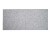 6er-Set schalldämmende Akustikplatten Wandpaneele 1qm hellgrau