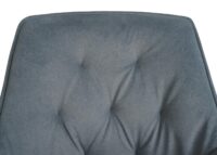6er-Set Esszimmerstühle drehbar mit Armlehne Stoff anthrazit