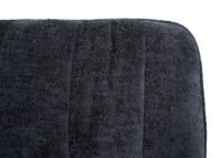 6er-Set Esszimmerstühle drehbar mit Armlehne Stoff dunkelgrau