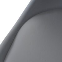 6er-Set Esszimmerstühle drehbar höhenverstellbar Kunstleder grau