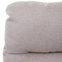 6er-Set drehbare Esszimmerstühle aus Stoff Küchenstuhl creme