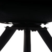 6er-Set drehbare Esszimmerstühle aus Stoff Küchenstuhl creme