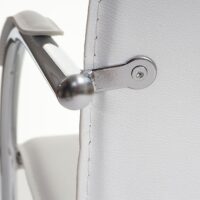 6er-Set Freischwinger Esszimmerstuhl Stahl Küchenstuhl weiss