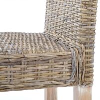 6er-Set Esszimmerstühle aus Kubu-Rattan für Küche & Esszimmer