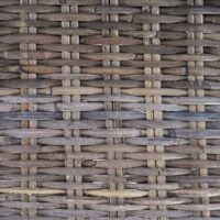 6er-Set Esszimmerstühle aus Kubu-Rattan für Küche & Esszimmer