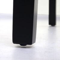 6er-Set Esszimmerstühle Kunstleder matt mit dunklen Beinen grau