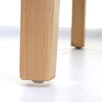 6er-Set Esszimmerstühle Kunstleder matt helle Beine grau