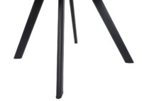 6er-Set Esszimmerstühle Samt mit Metallgestell dunkelbraun