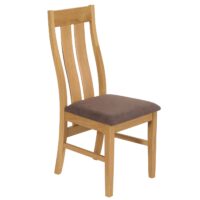 6er-Set Esszimmerstühle Stoff Massivholz hell taupe