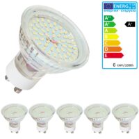 6x LED Leuchtmittel GU10 6W warmweiss