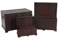 7er Set Holztruhe ~ eckig