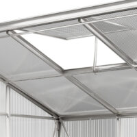 ALU Beistell Gewächshaus + Fundament Wand-Treibhaus