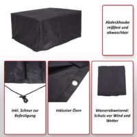Abdeckplane Schutzhülle Gartenmöbel Sonnenliege 40x200x85cm