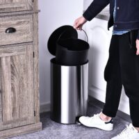 Abfalleimer 20L Edelstahl Treteimer mit Inneneimer Soft Close