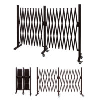 Absperrgitter Scherengitter Trenngitter mit Rollen H: 109cm B: 60-530cm