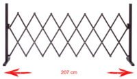 Absperrgitter Tierschutzgitter ausziehbar H: 103cm B: 27-207cm