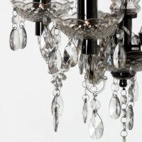 Acryl Kronleuchter 3-flammig klar