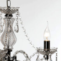 Acryl Kronleuchter 3-flammig klar