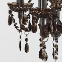 Acryl Kronleuchter 3-flammig ~ schwarz