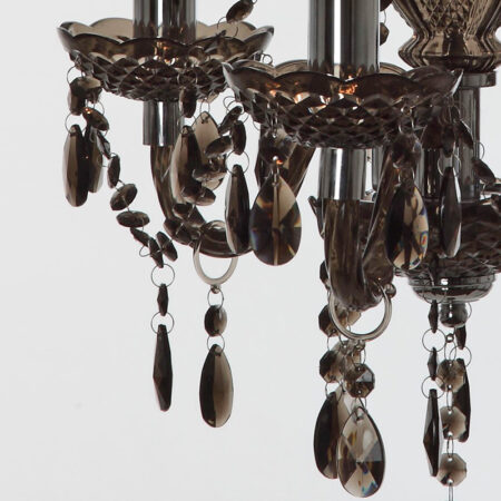 Acryl Kronleuchter 3-flammig ~ schwarz