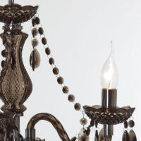 Acryl Kronleuchter 3-flammig ~ schwarz