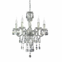 Acryl Kronleuchter 5-flammig ~ klar