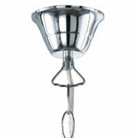 Acryl Kronleuchter Lüster 5-flammig chrom