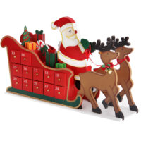 Adventskalender Holz Schlitten zum Selbstbefüllen