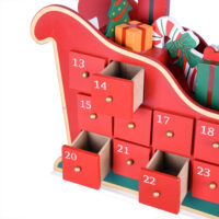 Adventskalender Holz Schlitten zum Selbstbefüllen