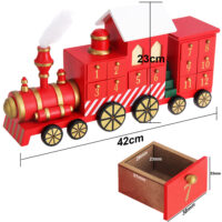 Adventskalender Lokomotive Holz zum Selbstbefüllen