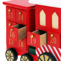 Adventskalender Lokomotive Holz zum Selbstbefüllen