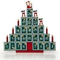 Adventskalender zum Selbstbefüllen aus Holz