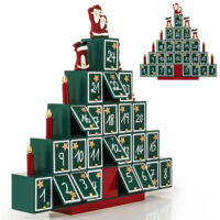 Adventskalender zum Selbstbefüllen aus Holz