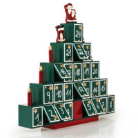 Adventskalender zum Selbstbefüllen aus Holz