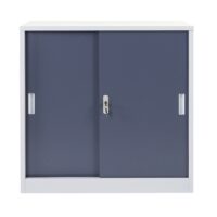 Aktenschrank Boston mit Schiebetüren 90x90x45cm anthrazit