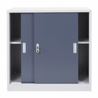 Aktenschrank Boston mit Schiebetüren 90x90x45cm anthrazit