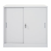 Aktenschrank Boston mit Schiebetüren 90x90x45cm grau