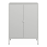 Aktenschrank Hailuoto 80x40x110cm Hellgrau