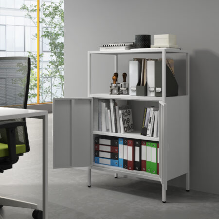 Aktenschrank Hailuoto 70x40x110cm Hellgrau